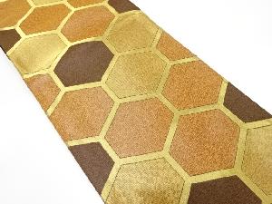 亀甲模様織り出し　袋帯